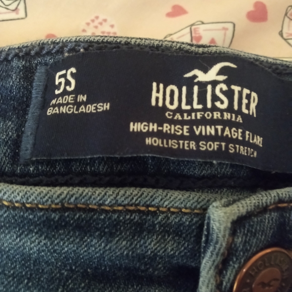 Hollister Dark Blue Flare Jeans - Picture 3 of 8